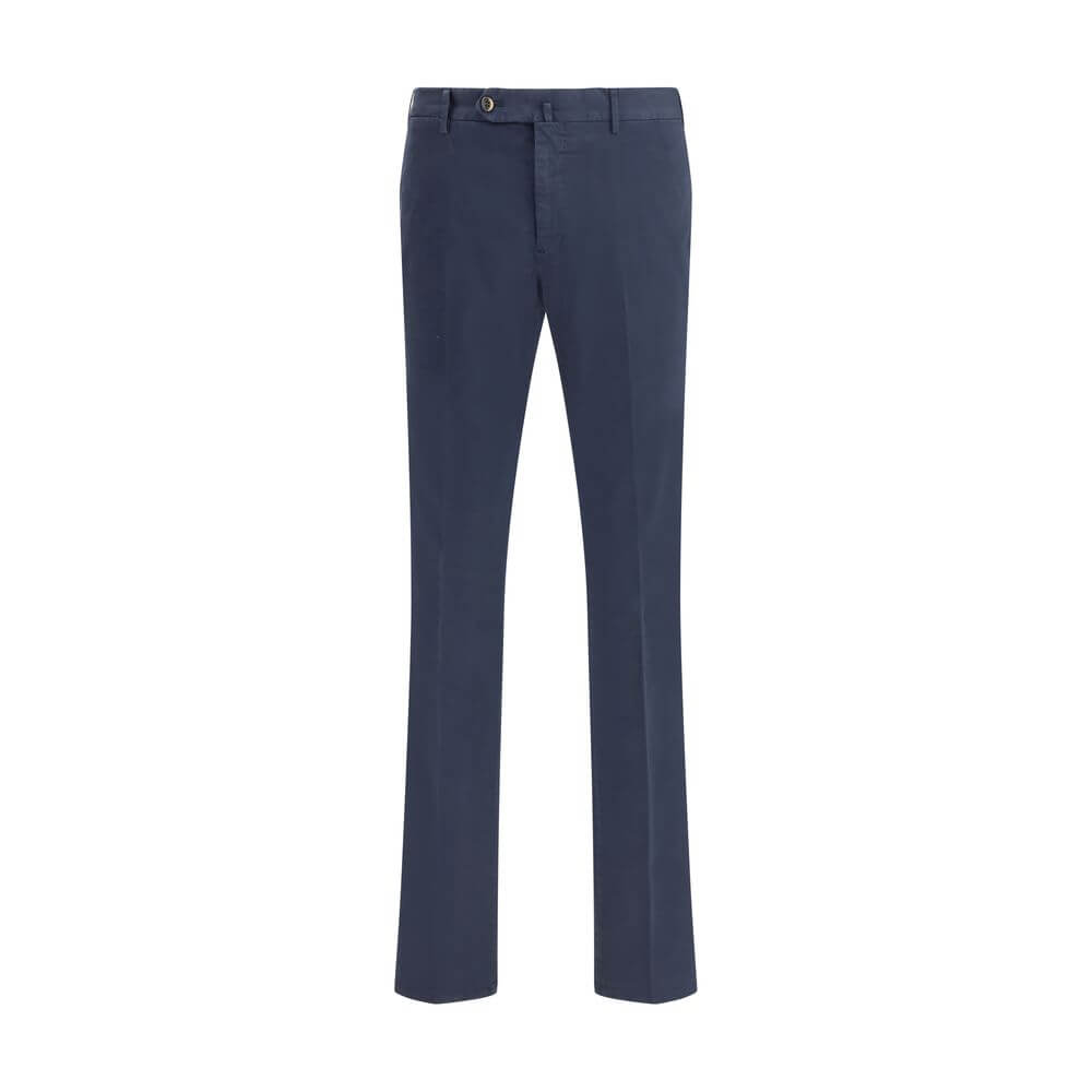 PT Torino Blue Elastane Casual Pants