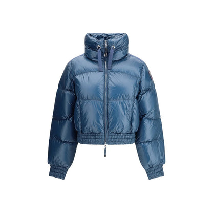 Parajumpers Blue Polyamide Jackets And Coat - Merry Down Jacket with zip closure and Parajumpers patch.