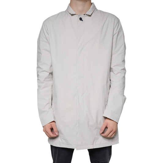 People Of Shibuya Off White Full Zip Coat Men Jacket JKT41219-54