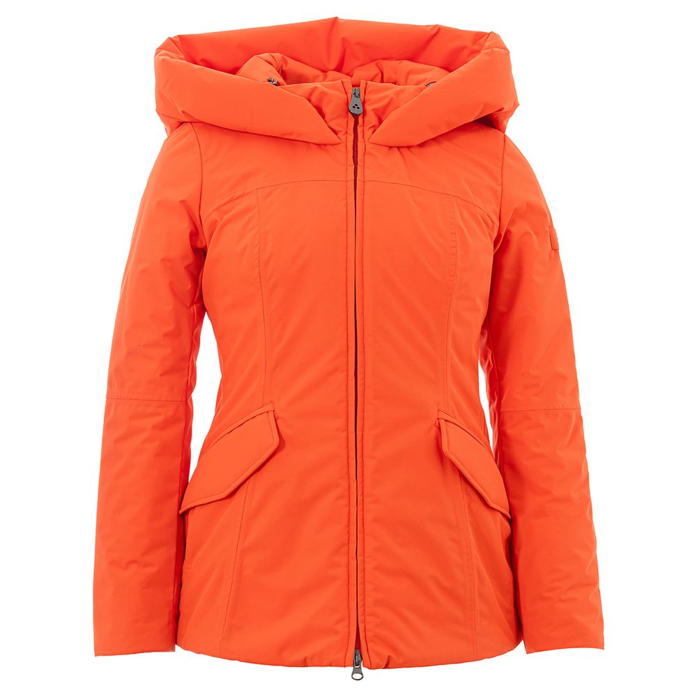 Peuterey Orange Polyester Full-Length Jacket 1728,67397976224,Clothing,Full-Length Jackets - Jackets & Coats - Clothing,IT42|M,Jackets & Coats - Clothing,New with tags,Orange,Peuterey,Women