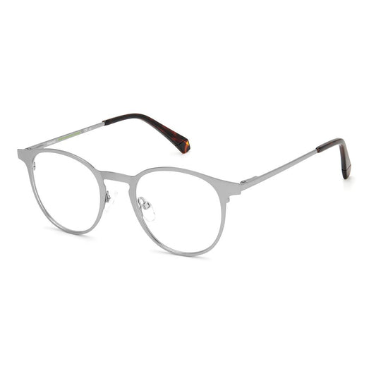 Polaroid Blue Metal Frames for men with Mt Ruthen color, lens size 49mm, bridge 21mm, temple 145mm, elegant metal eyewear design.
