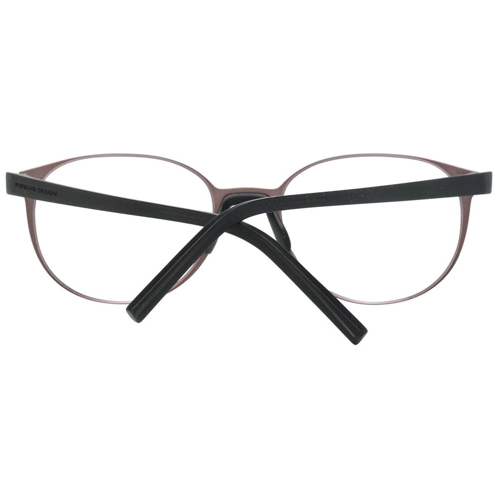 Porsche Bronze Stainless Steel Frames P8312-53F glasses with bronze frame and black temples, unisex design.