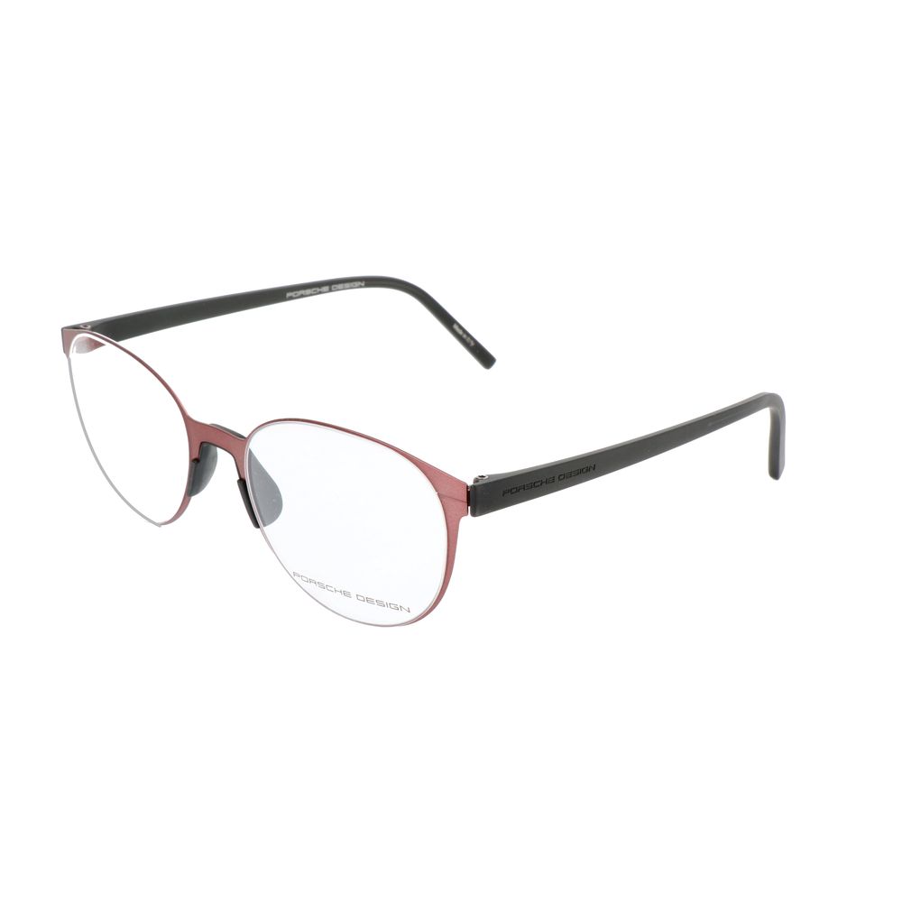 Porsche Design Burgundy Metal Frames P8312F unisex glasses, metal material, burgundy color, lens/bridge/temple size 51/19/140mm.