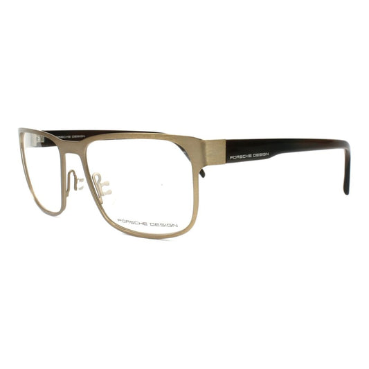 Porsche Gold Metal Frames - Men's Glasses P8291-D, Metal, Golden, 55/18/140mm, Made in Italy