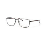 Porsche Red Metal Frames glasses, model P8368-A, featuring 56/17/145 mm dimensions, made in Italy, stylish design in red metal.