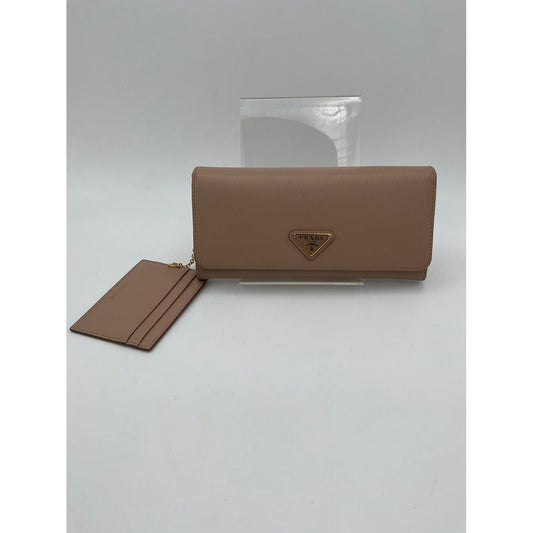 Prada PRADA Powder Saffiano with Card Holder Wallet