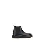 Premiata Chelsea Ankle Boots in dark brown calfskin leather with Goodyear workmanship and rubber sole, made in Italy for AW25.