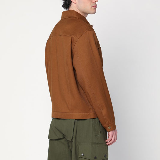 Needles Rust-coloured jacket with logo