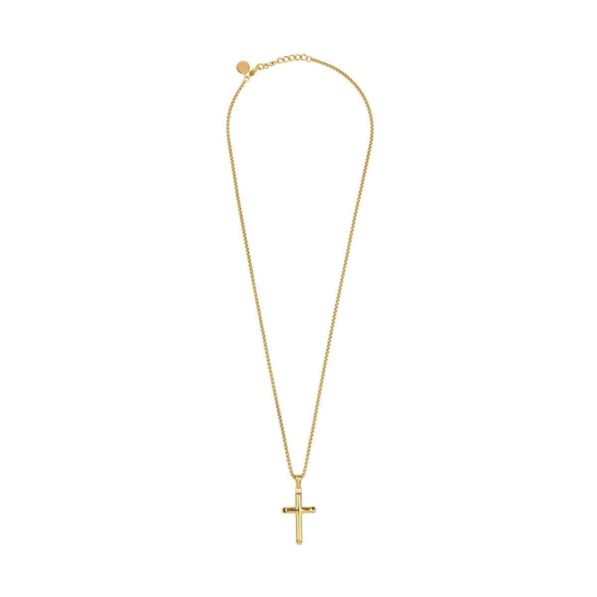 Gold cross pendant necklace from RADIANT JEWELS JEWELRY Mod. RH000109