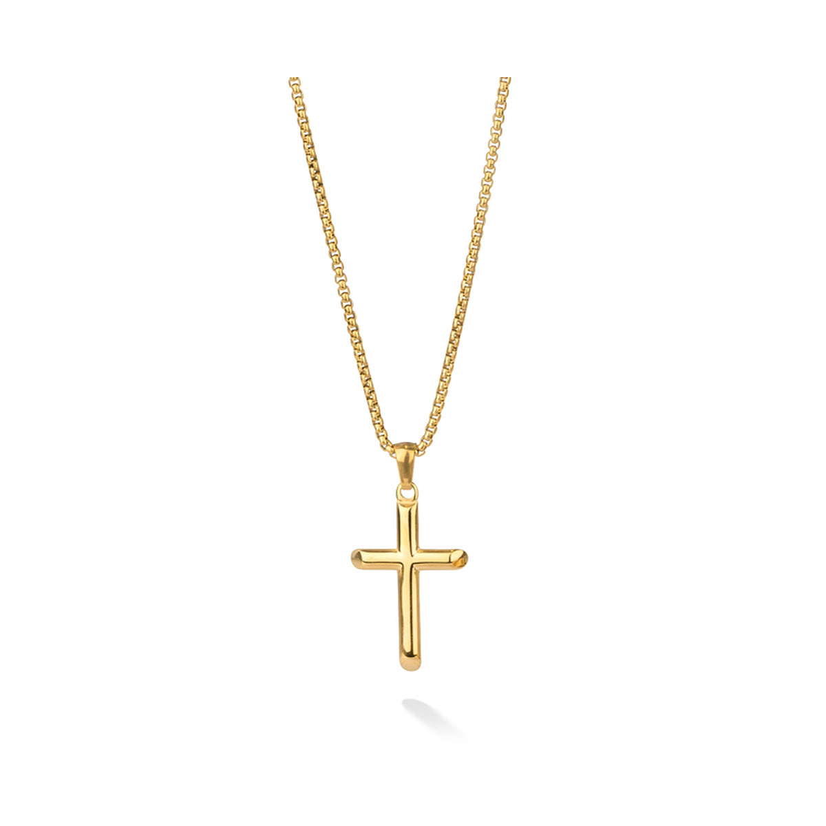 Gold cross pendant necklace - RADIANT JEWELS JEWELRY Mod. RH000109.
