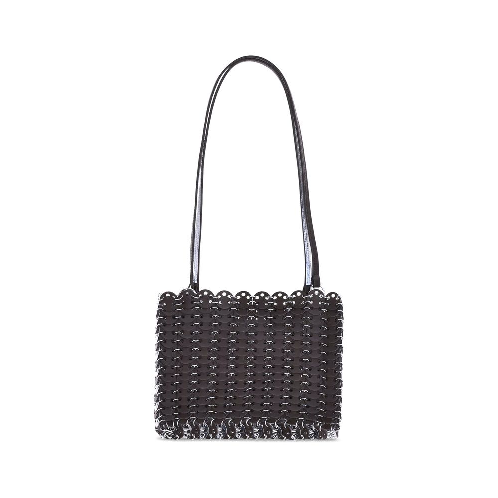 Front view with bag zipped and handles upright.