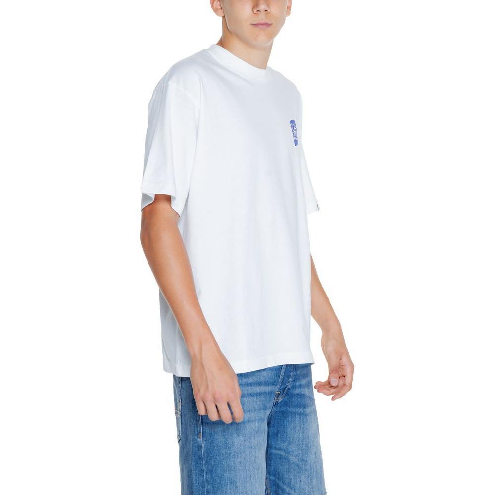 Replay White Cotton T-Shirt RE-14825200008-IT48 | L