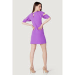 Rinascimento Purple Polyester Midi