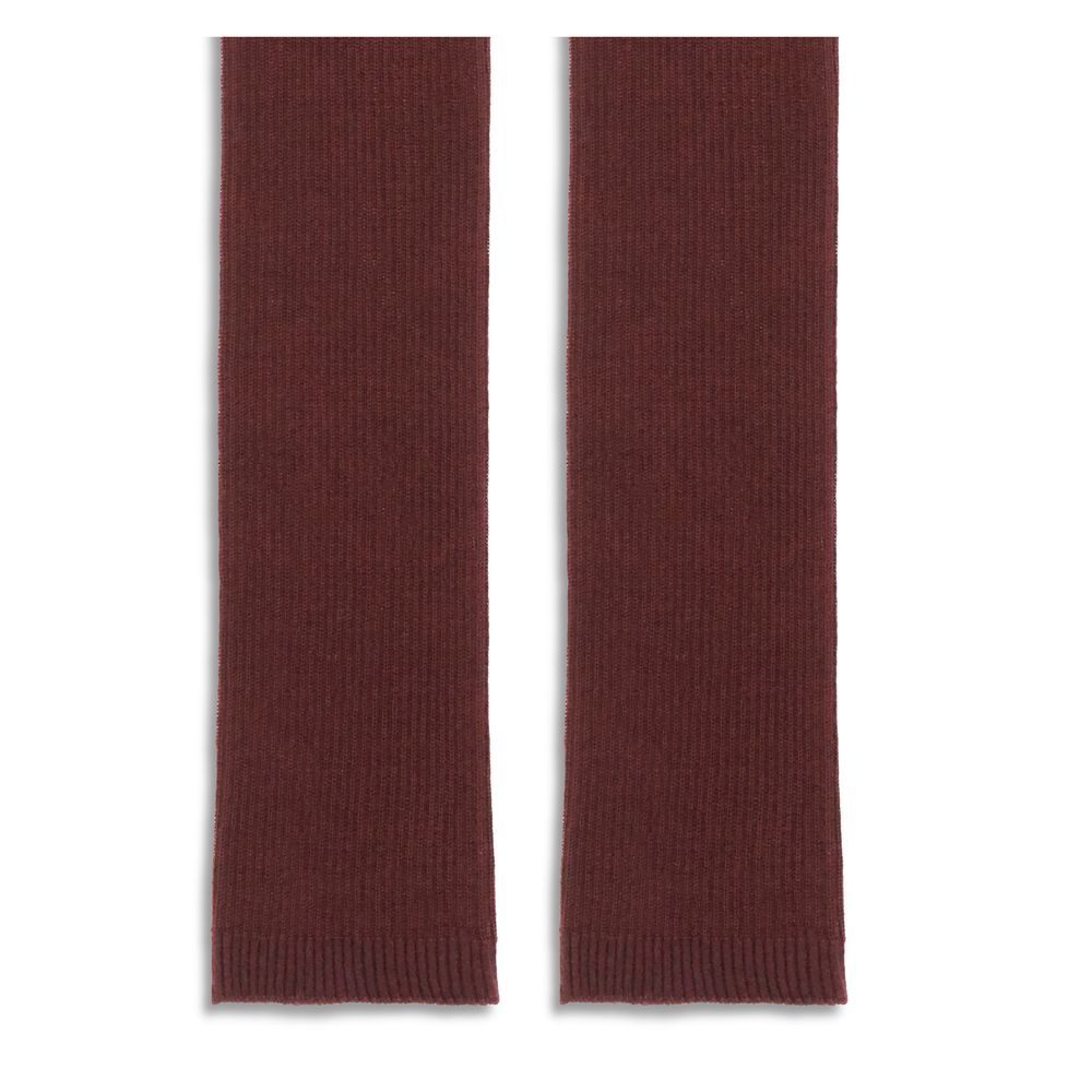 SA SU PHI Bordeaux Cashmere Gloves, elegant elbow-length silk and cashmere blend, perfect for timeless mid-season layering.