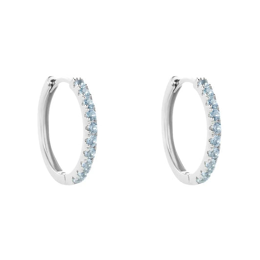 STROILI Mod. 1682423 elegant hoop earrings with sparkling stones, perfect for adding a touch of glamour to any outfit.
