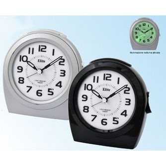 ELITE SVEGLIA ANALOGICA SILVER/ SILVER ALARM CLOCK