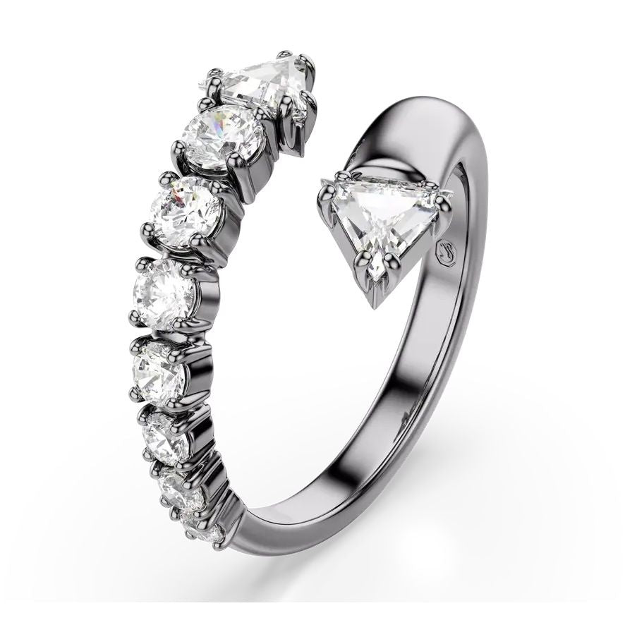 SWAROVSKI JEWELS JEWELRY Mod. 5723189 diamond and silver ring with elegant design