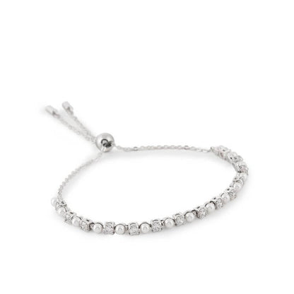 SWAROVSKI Mod. 5689633 Matrix Tennis bracelet with crystal pearls and zirconia