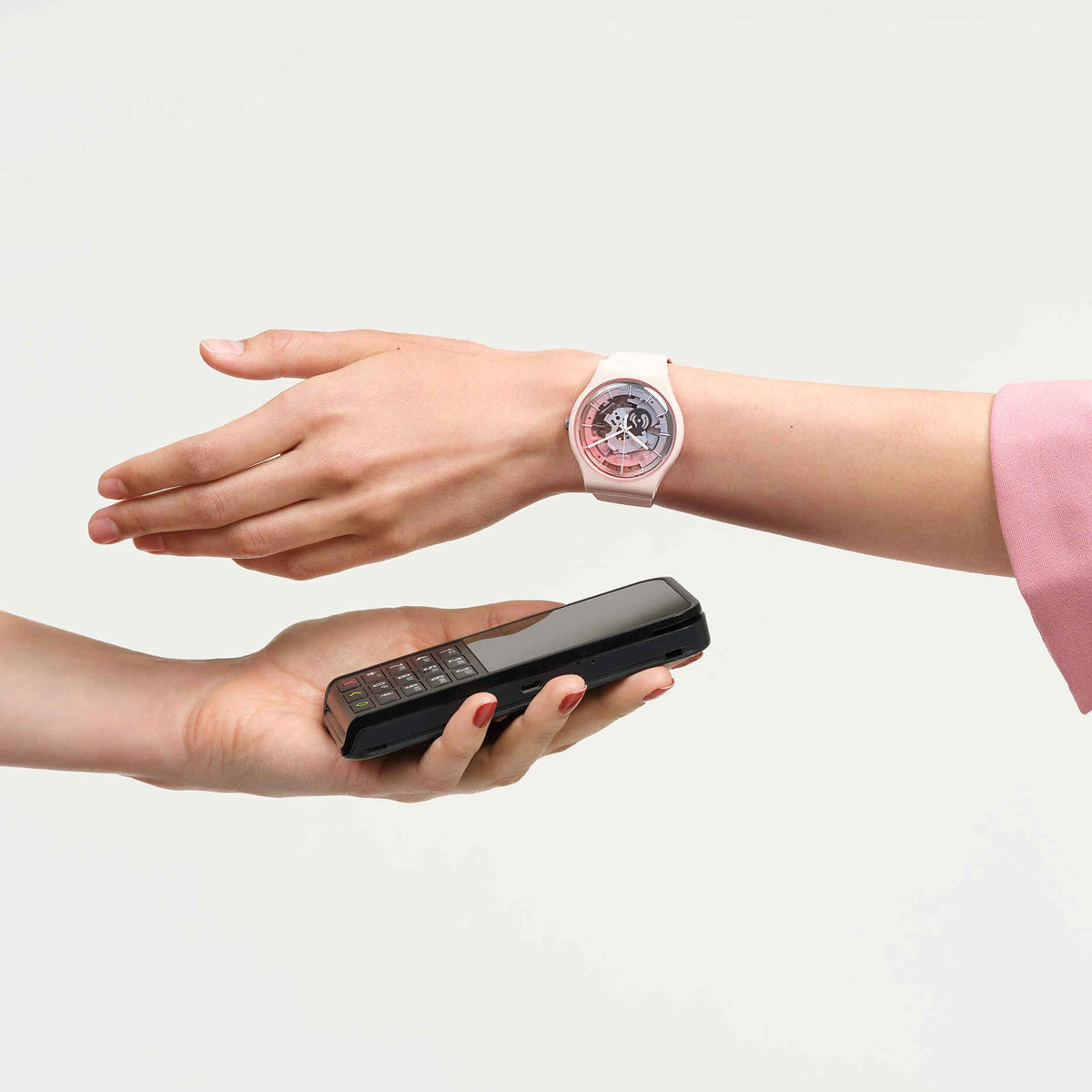 SWATCH Mod. FLEETINGLY PINK PAY!