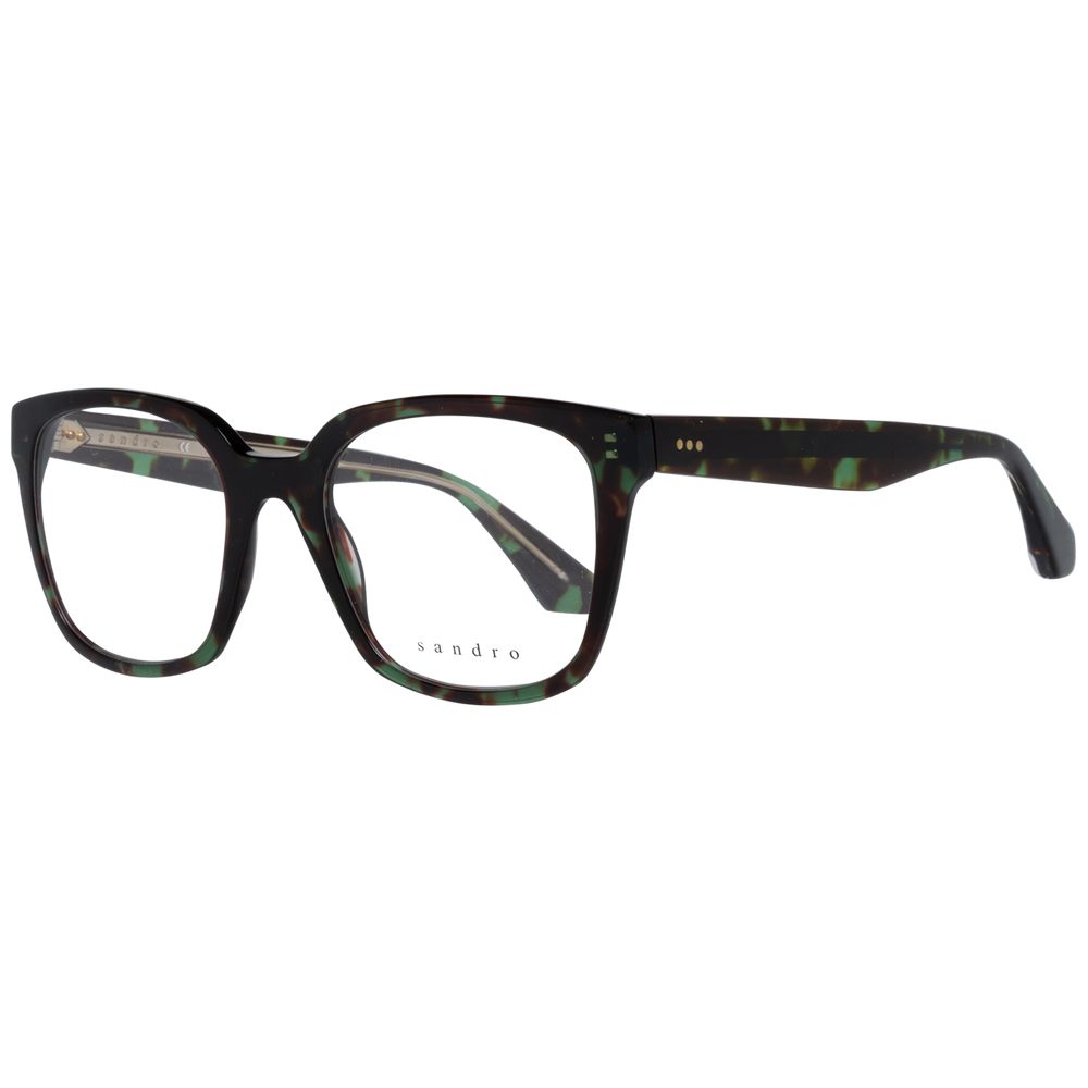 Sandro Multicolor Women Glasses Frame, full-rim trapezium style, plastic material, 50-19-140 size with 50mm lenses width.