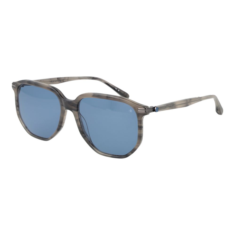Scotch & Soda Gray Men Sunglass with blue lenses and gray square frame