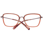 Scotch & Soda Red Women Glasses Frame, metal & plastic, square full-rim style with demo lenses, 55-18-135 size, branded case included.