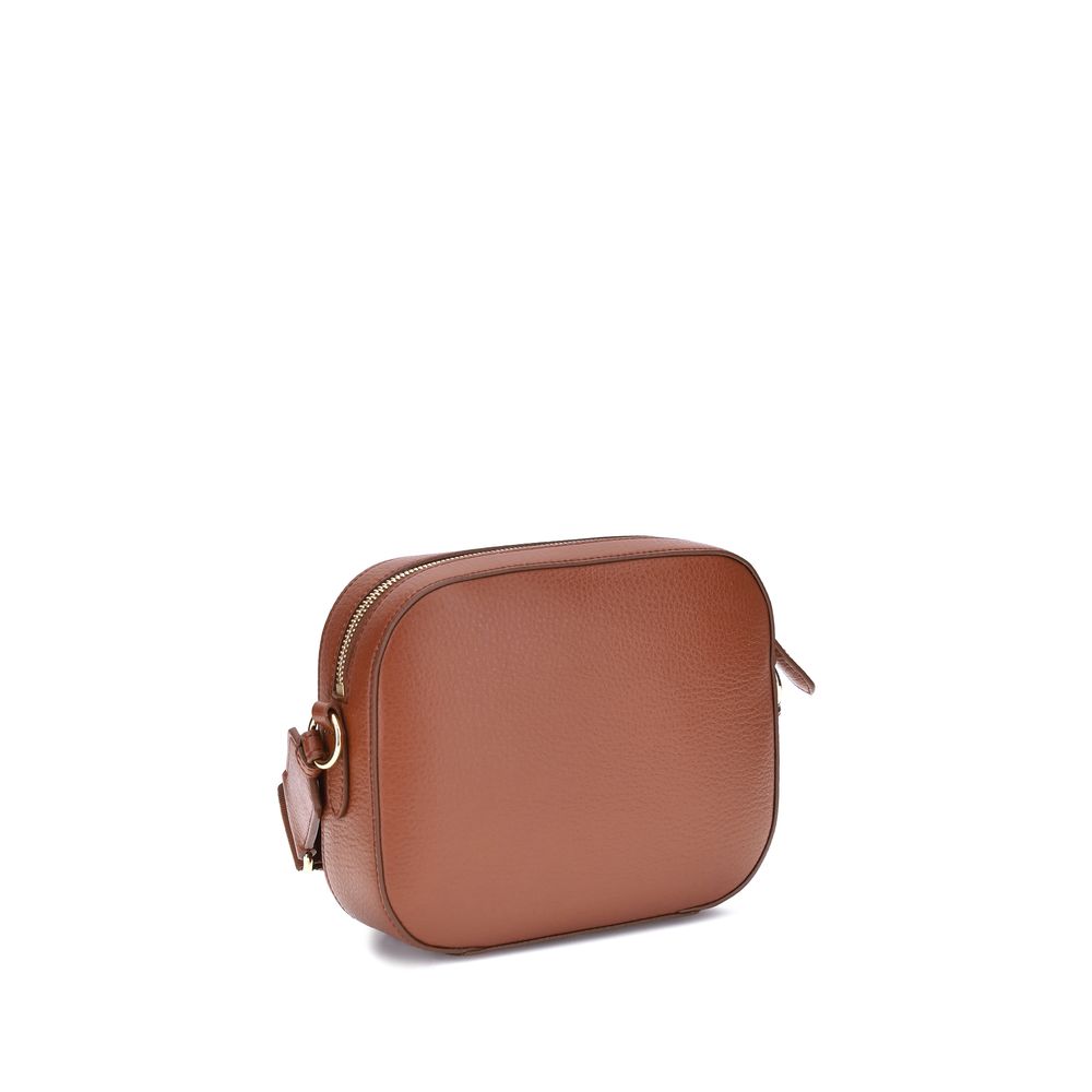 Front view with bag zipped and handles upright.