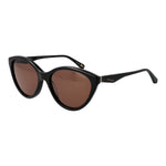Womens sunglasses TED BAKER MOD. TB1735 56001 elegant cat-eye design, black frame with brown lenses, fashion eyewear for ladies