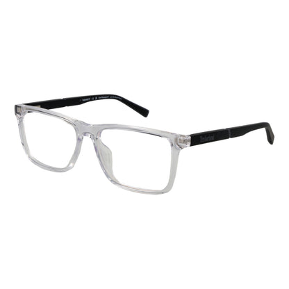 Clear rectangular glasses with black temples, TIMBERLAND MOD. TB1840-H 55026 for gents, stylish eyewear for men.