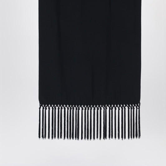 Taller Marmo Black scarf with fringes TMSS2577PL/R_TALLE-133_100