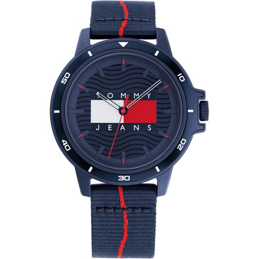 TOMMY HILFIGER Mod. 1791997 men's multifunction quartz watch with a 42mm mineral dial and official box, water-resistant up to 3 ATM.