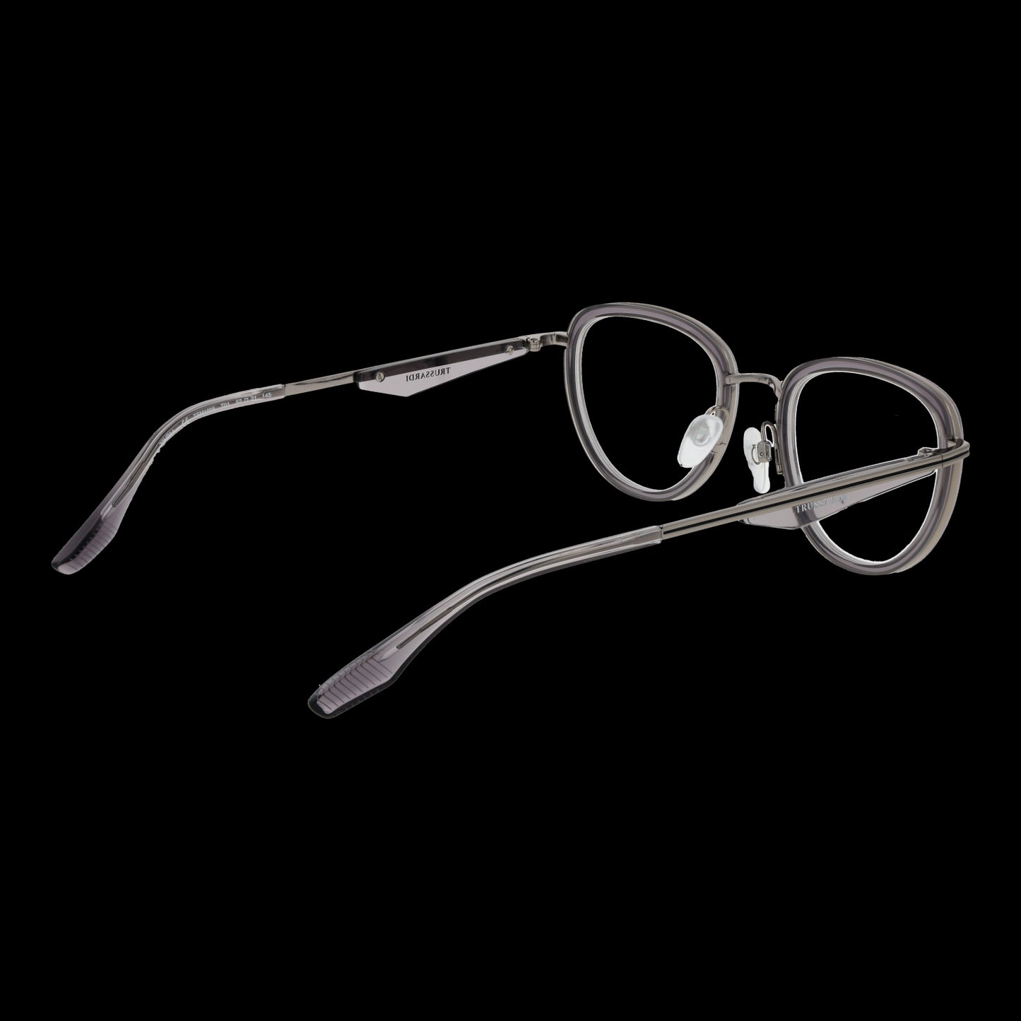 TRUSSARDI MOD. TSM1005 52T01 gent eyewear shown from the sides on a black background
