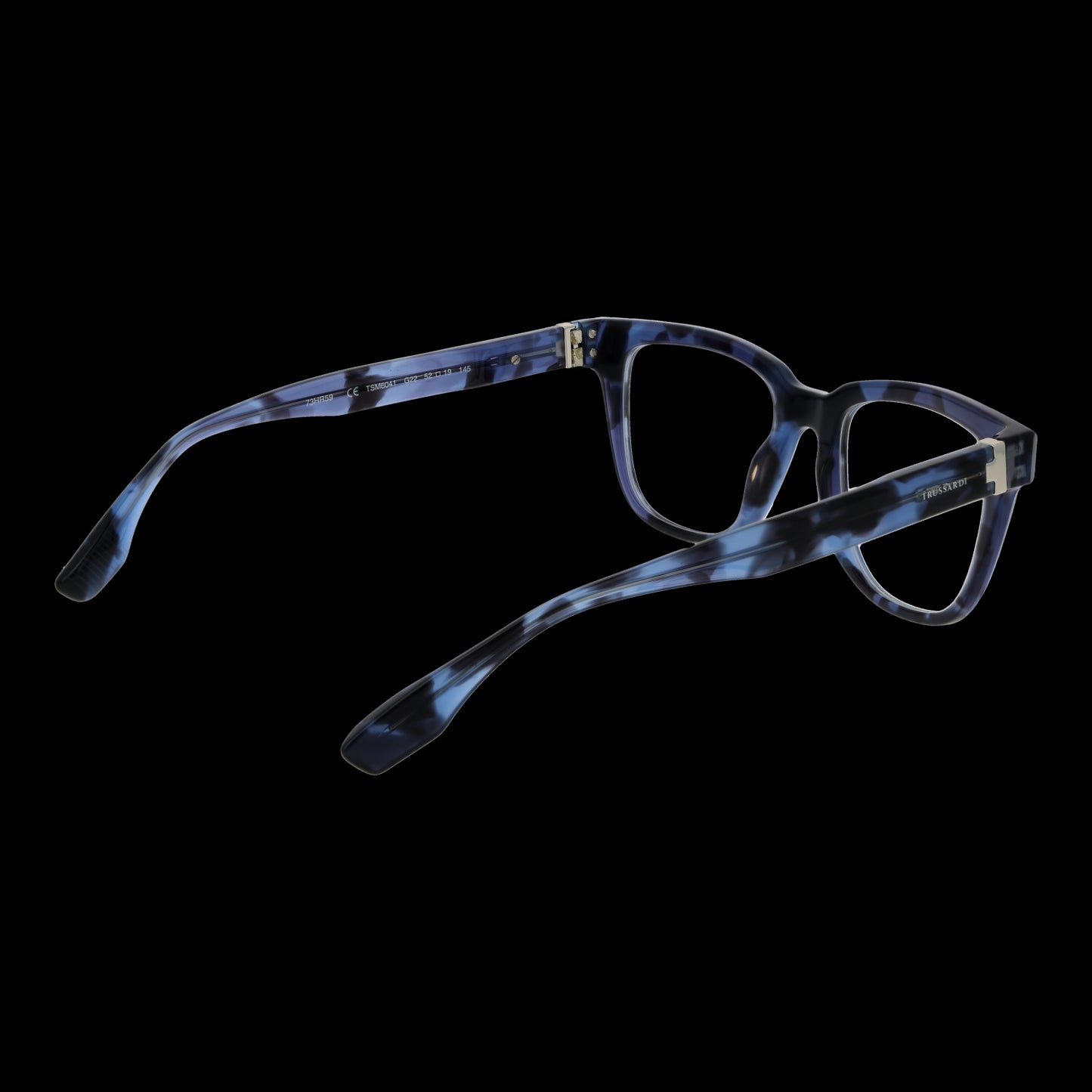 TRUSSARDI MOD. TSM6041 52G22 gent glasses with blue tortoiseshell frame