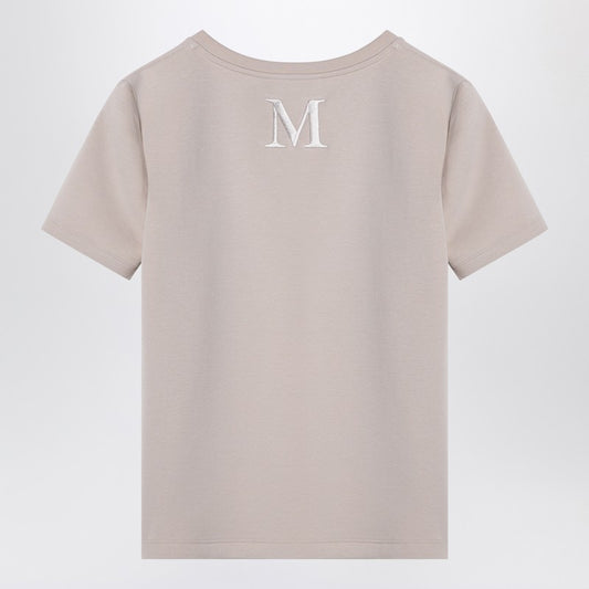 S Max Mara Écru cotton-blend T-shirt