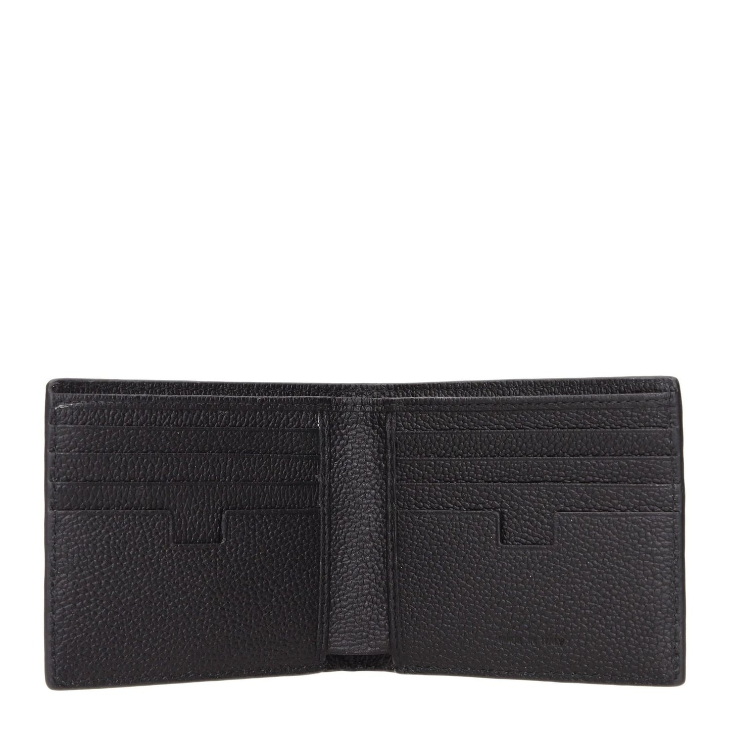Testoni Black Leather Wallet
