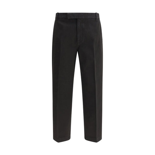 Thom Browne Black Cotton Dress Pants