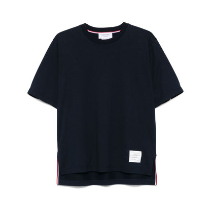 Thom Browne T-shirts and Polos Blue Topwear