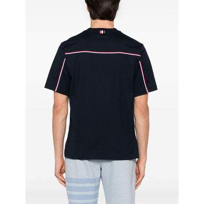 Thom Browne T-shirts and Polos Blue Topwear