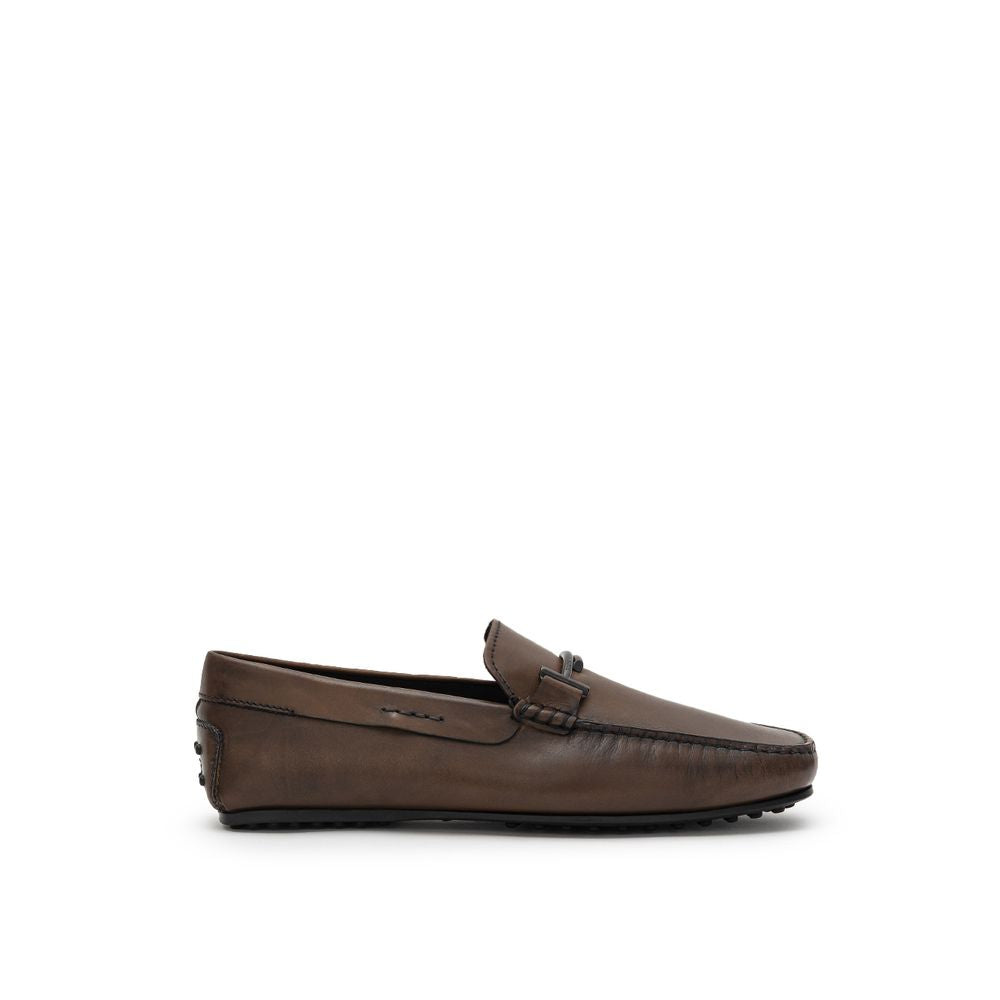 Tod's Brown Leather Moccassin