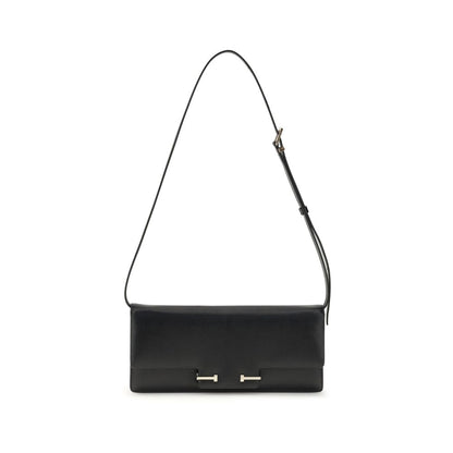 Tom Ford Black Leather Shoulder Bag