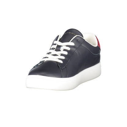 Tommy Hilfiger Blue Leather Women Sneaker