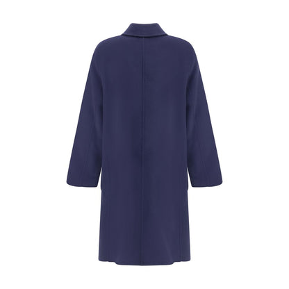 Tory Burch Blue Wool Coat
