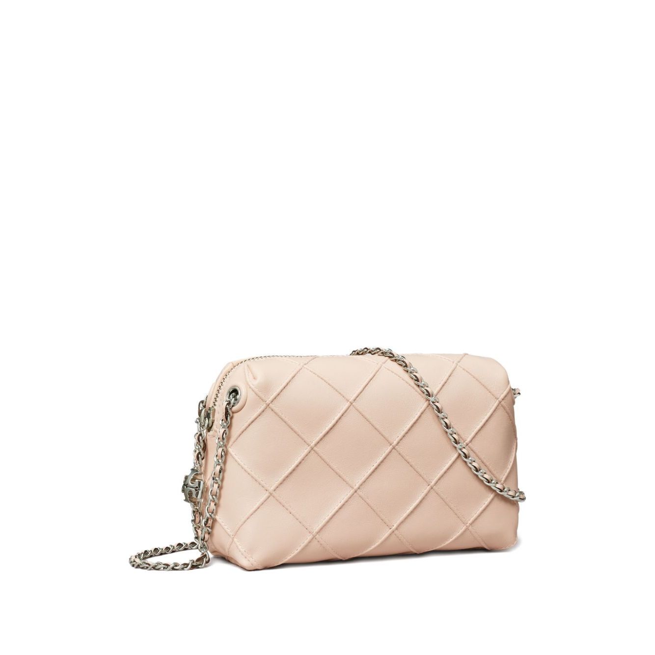 Front view with bag zipped and handles upright.