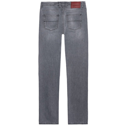 Tramarossa Gray Cotton Men Jeans