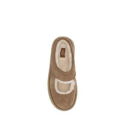UGG Beige Leather Flats