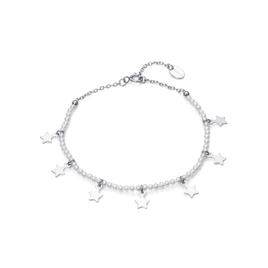 VICEROY JEWELS Mod. 13204P000-90 silver bracelet for ladies with star charms, quartz analog movement, water resistant, in official packaging.