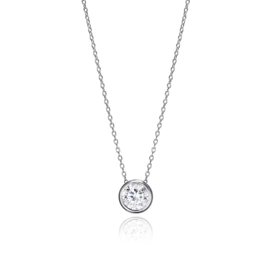 Alt Tag: VICEROY JEWELS Mod. 71039C000-38 necklace featuring a silver 925° chain with a quartz analog dial and mineral material, water-resistant 3 ATM.