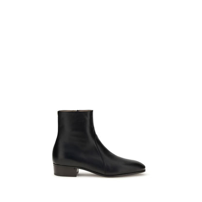 Valentino Garavani Black Goatskin Ankle Boots