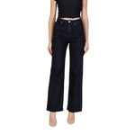 Vero Moda Black Cotton Mom Jean