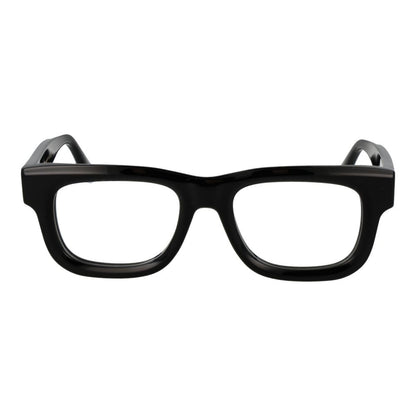 Victoria Beckham Black Acetate Glasses (Frames), full-rim rectangle style, demo lenses, women’s black eyewear with branded case included.